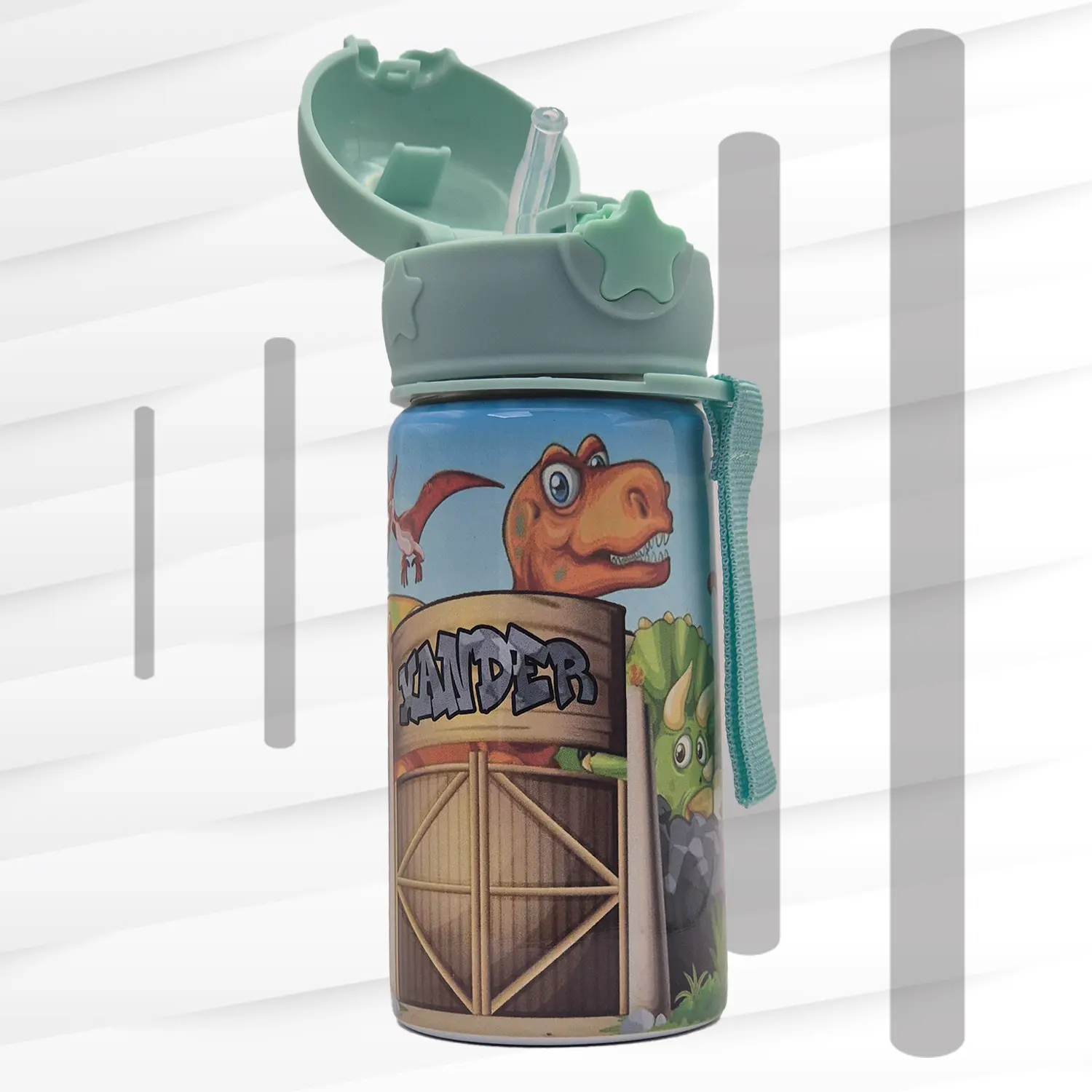 300ml Stainless Steel Kids Sippy Cup - Image 2