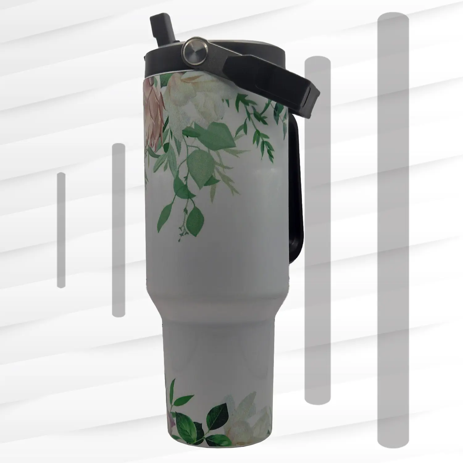 1200ml White Stainless Steel Big Jack - Image 2