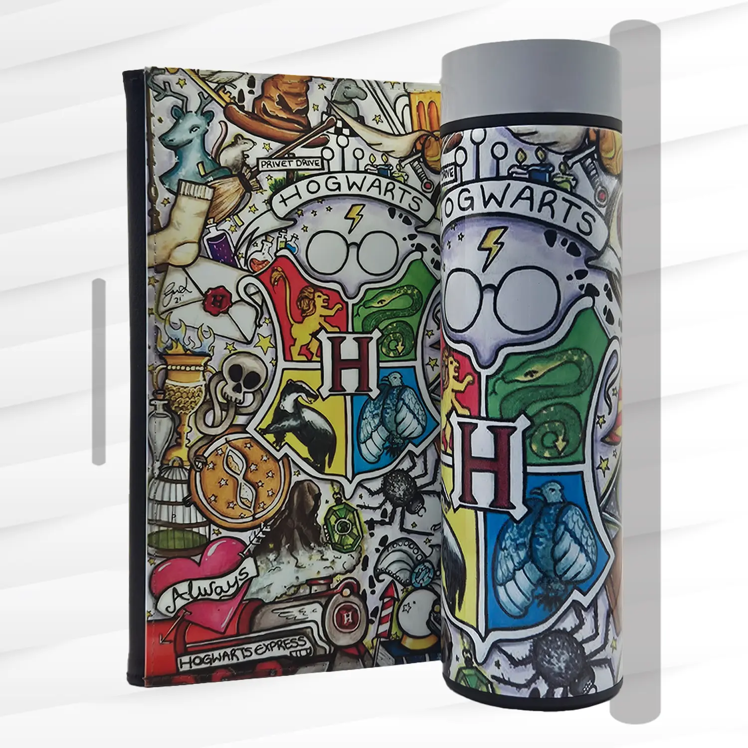 Custom Journal + Temperature Bottle Combo